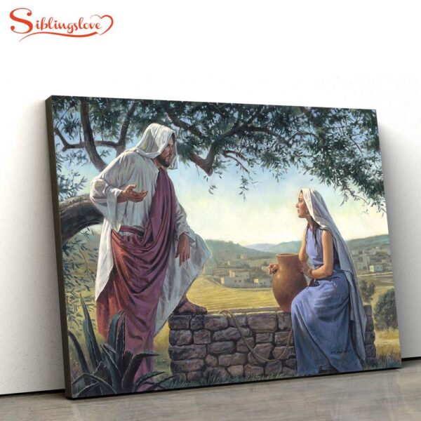 Woman At The Well Canvas Picture Jesus Canvas Wall Art