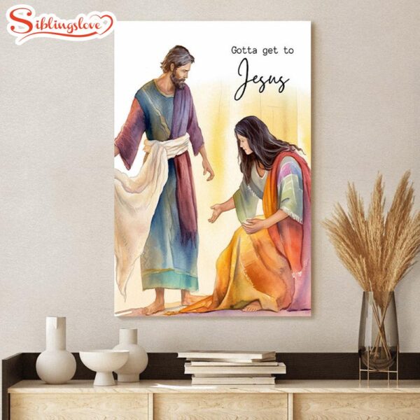 Woman Healed Fringe Of Jesus Garment Jesus Art Watercolor Jesus Canvas Pictures