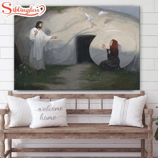 Woman, Why Weepest Thou Canvas Wall Art