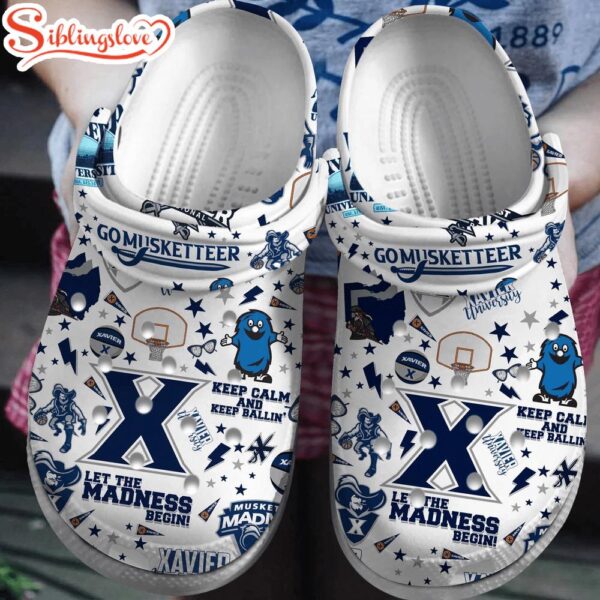 Xavier Musketeers NCAA Sport Clogs Shoes Comfortable For Men Women