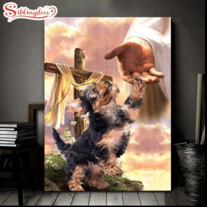 Yorkshire Terrier God Hand Canvas…