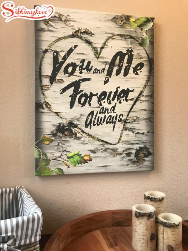 You And Me Forever Canvas Wall Art