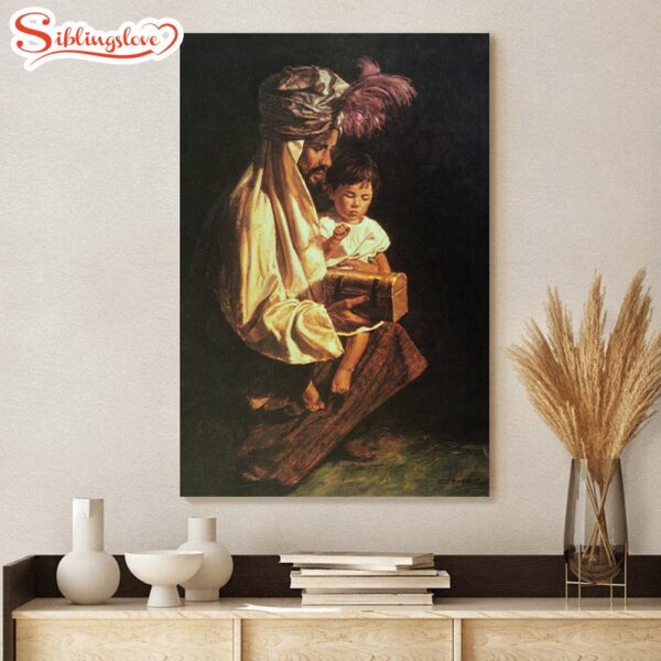 Young Christ With A Wiseman Canvas Picture Jesus Christ Canvas Art Christian Wall Canvas