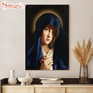 Young Virgin Mary Canvas Wall…